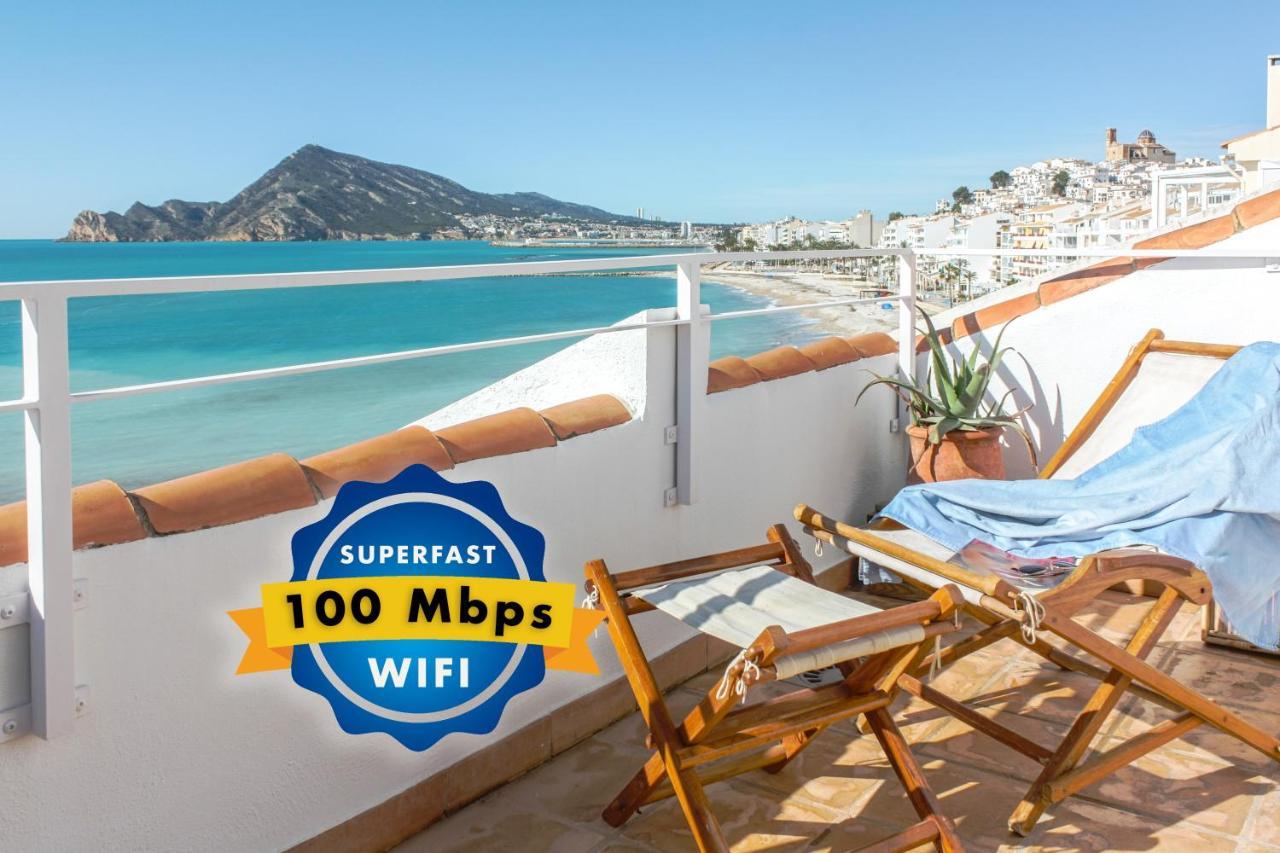 Ferienwohnung Escapada Romantica En Atico Frente Al Mar Con Piscina Altea Exterior foto
