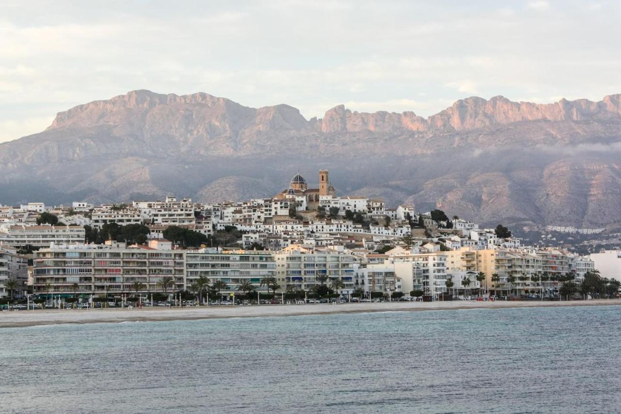 Ferienwohnung Escapada Romantica En Atico Frente Al Mar Con Piscina Altea Exterior foto