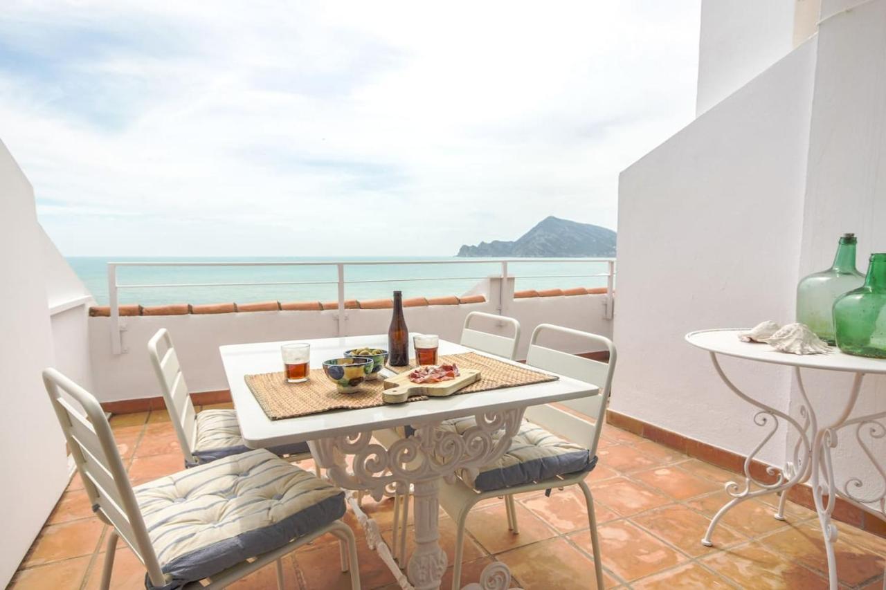 Ferienwohnung Escapada Romantica En Atico Frente Al Mar Con Piscina Altea Exterior foto